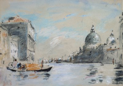 The Grand Canal and Church of Santa Maria della Salute, Venice by Hercules Brabazon Brabazon